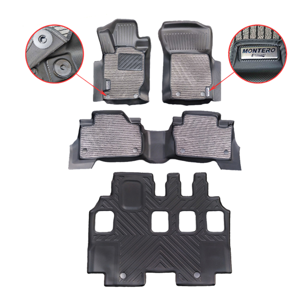 MITSUBISHI MONTERO 2016-2024 DEEP DISH MATTING PREMIUM 4D EXCELLENT