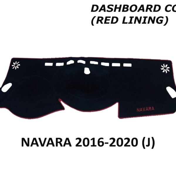 NAVARA DASH BOARD COVER (RED LINING)