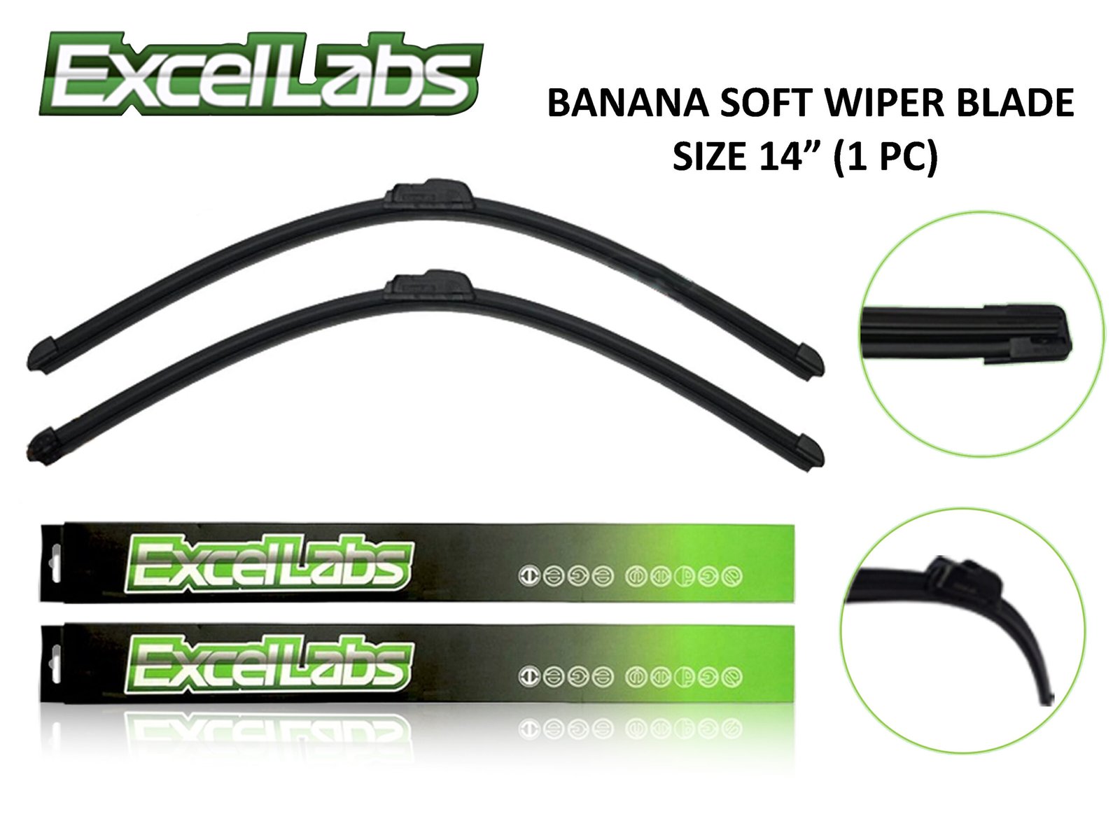EXCELLENT WIPER RUBBER SIZE 14" (FRONT)