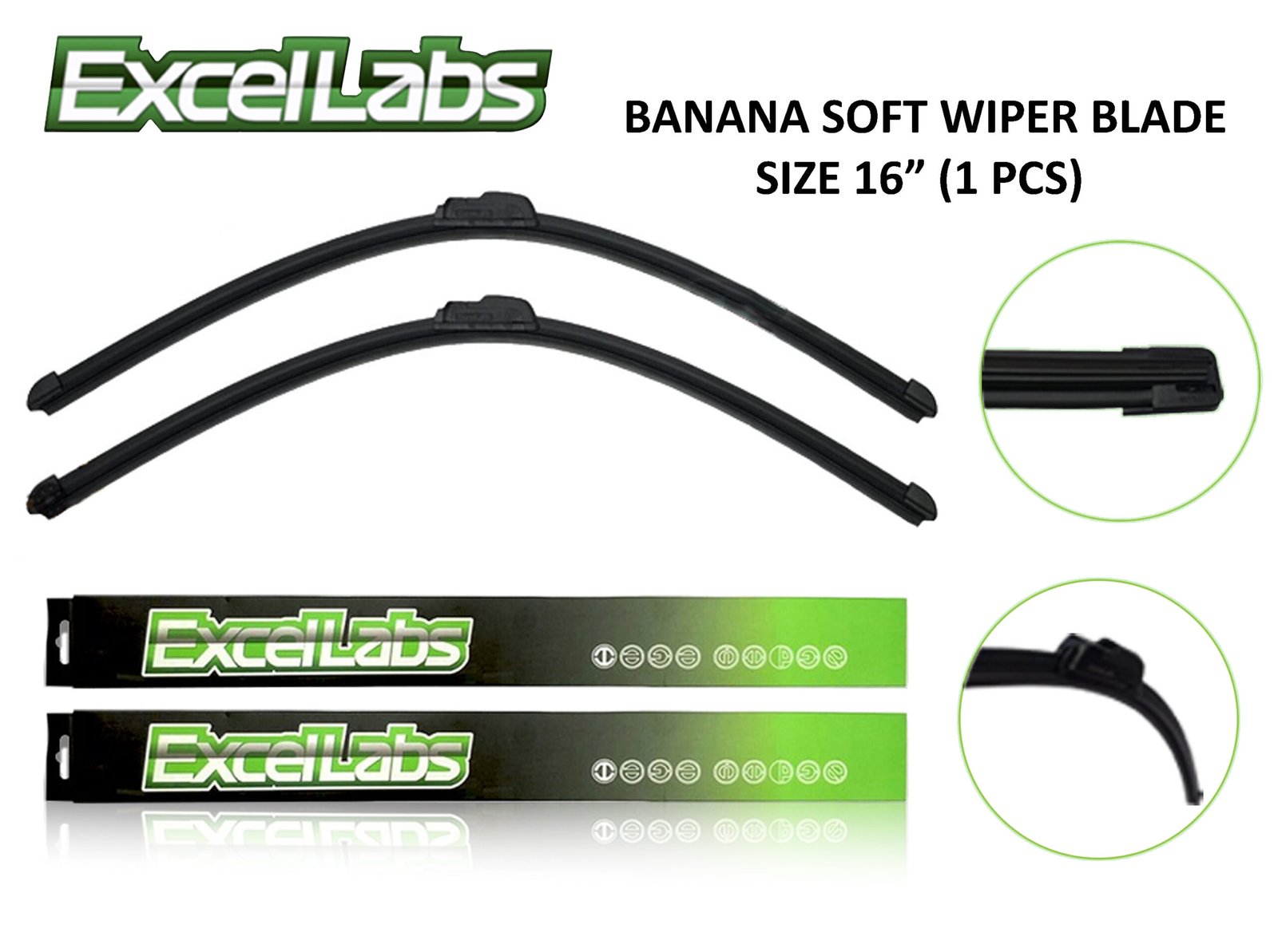EXCELLENT WIPER RUBBER SIZE 16" (FRONT)