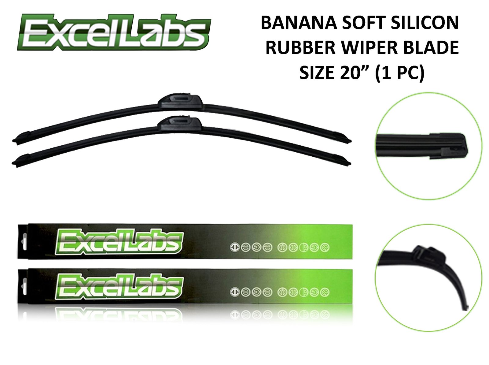 EXCELLENT WIPER SILICON RUBBER SIZE 20" (FRONT)