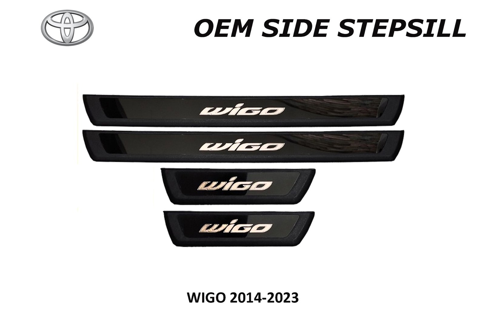 WIGO 2014 - 2023 SIDE STEPSILL WITH LOGO NO LED