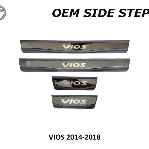 VIOS 2014 - 2018  SIDE STEPSILL BLACK VIOS LOGO