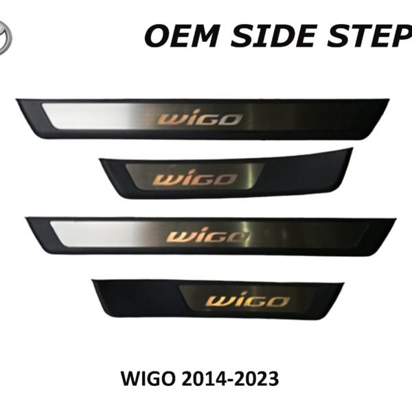 WIGO 2014 - 2023 SIDE STEPSILL STAINLESS STEEL WITH LOGO NO LED