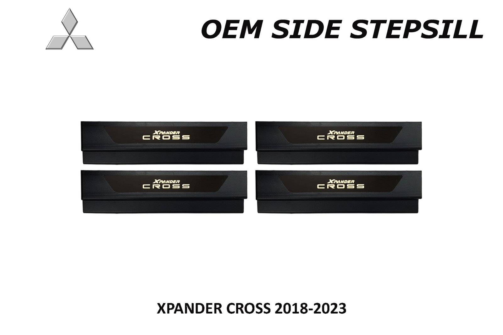 XPANDER CROSS 2018 - 2023 SIDE STEPSILL WITH LOGO NO LED