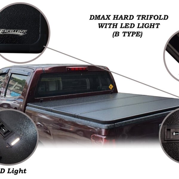 ISUZU DMAX 2021 - 2025 HARD TRIFOLD WITH LED LIGHT (B TYPE)