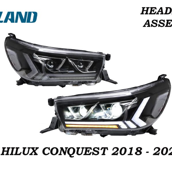 HILUX CONQUEST 2018 - 2020 VLAND HEAD LIGHT CLEAR