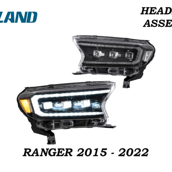 RANGER BUGATTI 2015-2022 VLAND HEAD LIGHT ASSEMBLY CLEAR