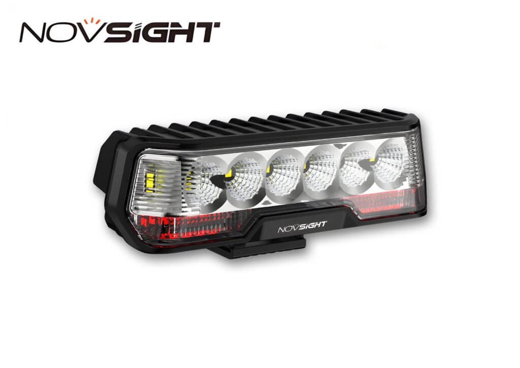 6 Inch LED Integrated Reverse and Brake Light Bar Flood Beam