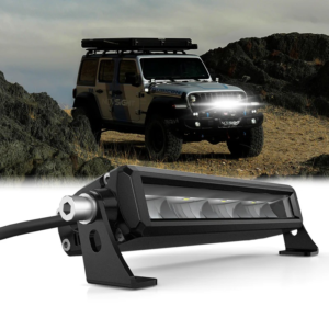 Rock Series 8 Inch Single Row LED Off-Road Light Bar High Power with Bracket