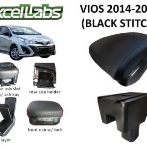 VIOS 2014-2019 ARM REST (BLACK STITCH)