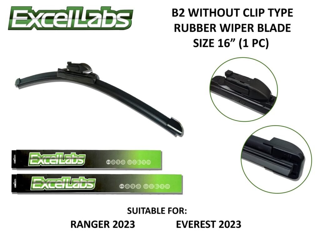 EXCELLABS RUBBER WIPER BLADE SIZE 16" (B2 WITHOUT CLIP)