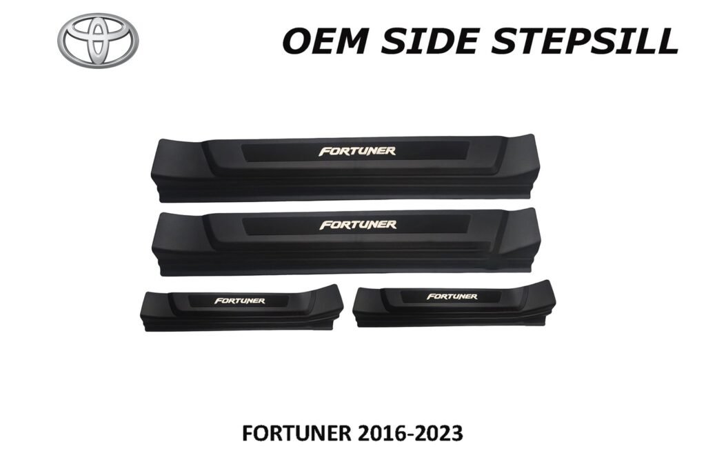 FORTUNER 2016 - 2023 SIDE STEPSILL WITH LOGO NO LED