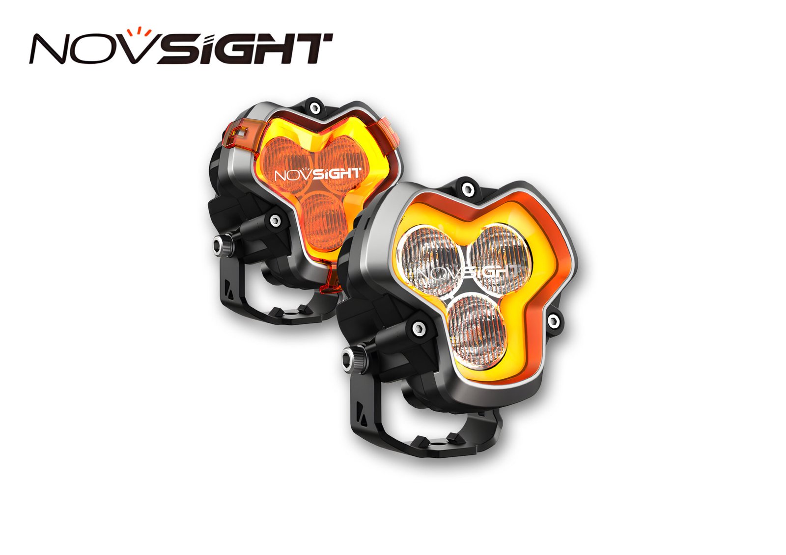 HALO Series 3" LED Pod Lights with DRL 48W Twin Light Kit System Pair (Drive Beam)