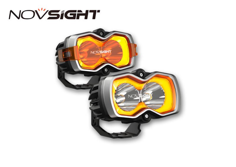 HALO Series 4.5" LED Pod Lights with DRL 35W Twin Light Kit System Pair (Spot Beam)