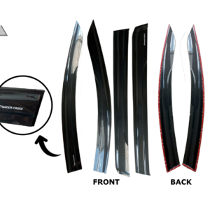 MITSUBISHI XPANDER CROSS 2018-2024 DOOR VISOR BLACK MUGEN TYPE