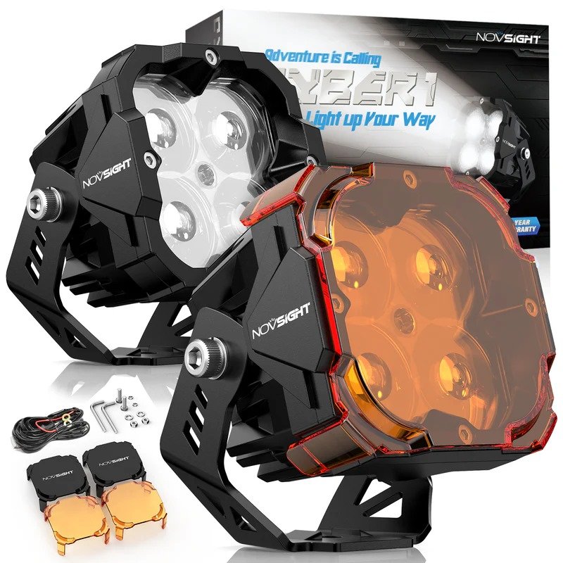 CYBER 1 Series | LED Pod Lights Off-Road Light Amber Cube Pod light Auxiliary Lights