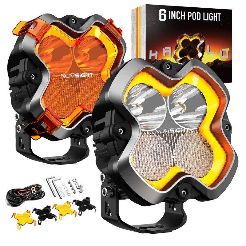 halo-series-6-led-pod-lights-with-drl-60w-twin-light-kit-system-pair-combined-beam