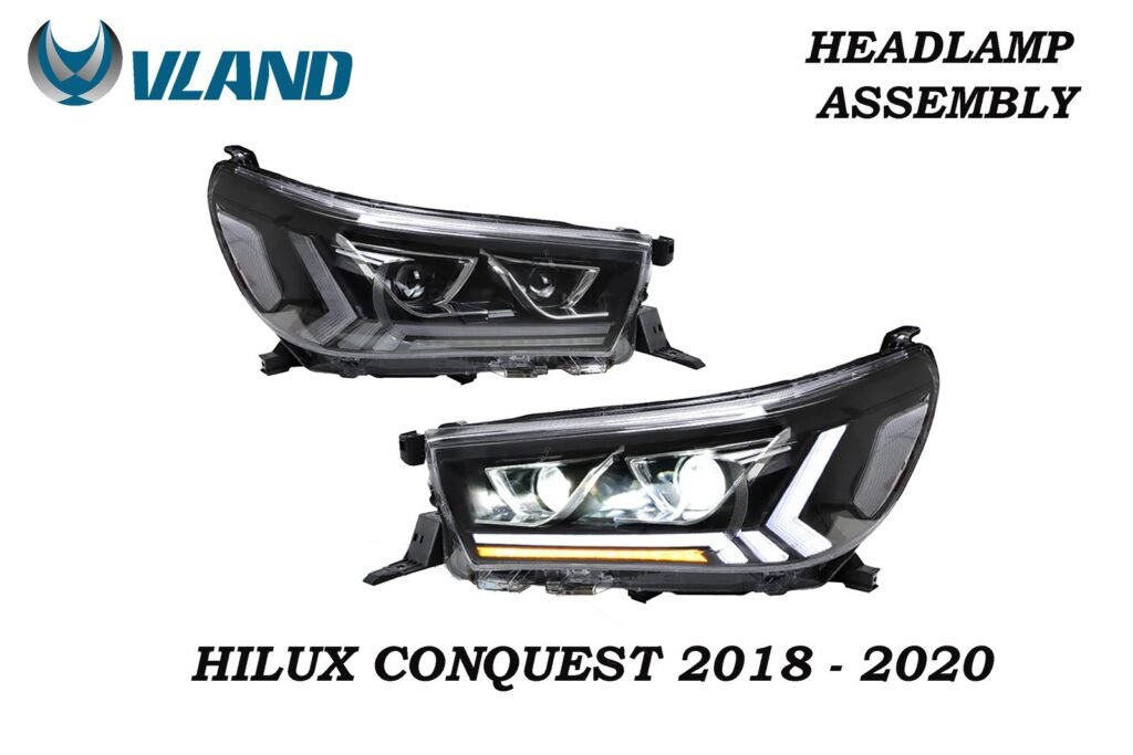 HILUX CONQUEST 2018 - 2020 VLAND HEAD LIGHT CLEAR
