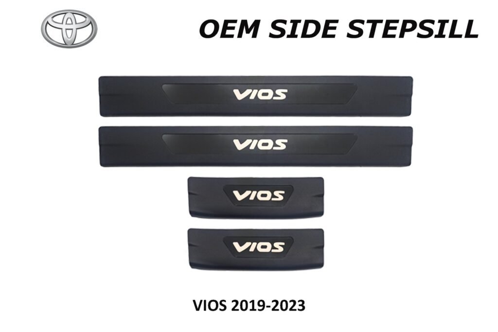 VIOS 2019 - 2023 SIDE STEPSILL WITH LOGO NO LED